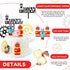 11 Pieces Robot Birthday Cake Toppers Gear Cake Cupcake Decorations Robot Themed Birthday Party Decorations Figurine
