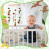 Sonwyoung Mallard Duck Baby Mobile for Crib Nursery Felt Wooden Wild Mallard Duck Hanging Decor for Infant Mobile Crib