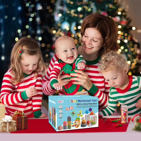 Set 6+ 1 2 Vinlon Montessori Toy for Toddler Aged Month -Sensory Fine Motor Skill Learning Toys for Baby Boys Girls.