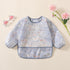 Sleeved Bib, 5 Pack, Waterproof Shirt Bibs for Baby 3-24 Months