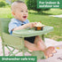 M-CASTLE 6 3 New Portable Travel Booster Seat with Tray|Foldable Infant Seat Booster Dining Chair|Great for Camping