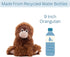 9 inches The Petting Zoo Female Orangutan Stuffed Animal Plushie, Gifts for Kids, Wild Onez Wildlife Animals, Orangutan
