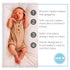 Symmetrical - Shorter Nipple Less Gagging - Small Newborn - Natural Rubber Pacifier - BPA-Free - Soft - Handcrafted