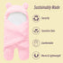 Ease Cubs 2 Pack 0-6 Ultra Warm Sherpa Plush Baby Sleeping Swaddle Wrap - Newborn Essentials Must Haves for Months