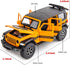 Compatible 1/32 Wrangler Alloy Diecast Pull Back Model Car with Light and Sound Toy Vehicle for Kids, Orange