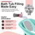 Bath Helper Faucet Extender, Guides Water from Faucet to Baby Bath Tub Without Splashing (Pink)