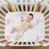 CaTaKu Crib,27"x 39" Baby Crib Sheets Cute Pineapple Flamingo Hawaii Mini Crib Sheets Fitted for Girls Boys,Neutral