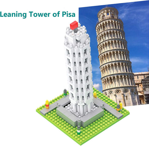 10 in 1 Mini City Architecture Building Blocks Set, 4500pcs World Famous Models DIY Gift