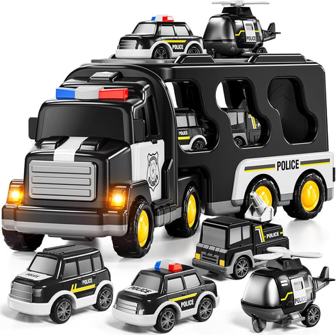 JUKUDAHU Police Truck Toy for 3 4 5 6 Years Old Boys