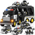 JUKUDAHU Police Truck Toy for 3 4 5 6 Years Old Boys