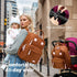 18 Backpack 4 LORADI Pockets Large Diaper Bag with Insulated Pockets and Stroller Clips, Baby Shower Essentials (Brown