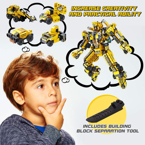Sciencow 6 7 8 9 10 11 12 13 14 25-in-1 Sets 6-8 7-9 8-14 Robot Building Toys for Years Old Kids | Construction Blocks
