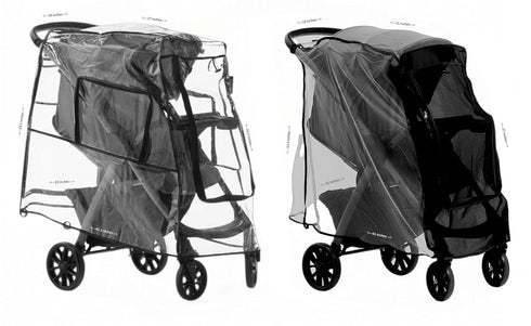RORORARRI Large Stroller Sunshade & Rain Cover-Protect Your Baby Stroller from Sun, Rain, Wind, Dust-Built in Mosquito