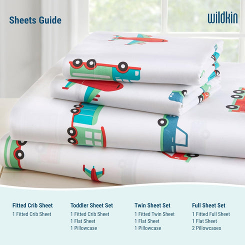 Wildkin 100% Cotton Fitted Crib Sheet, Soft & Breathable - Jurassic Dinosaurs