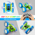 360 4WD 3+ Remote Control Car, Flips Rotating RC Stunt Car with USB-C Charge Modular Battery, RC Cars with LED Lights