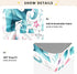 Bseiialft 52 28 Elephant Flowers Leaves Crib Sheets for Boys Girls Soft and Breathable Cotton Baby Sheets for Standard