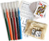 Three by Three jOTBLOCK Portable Stacked Paper Game Set: 6 Game Pads, 6 Color Markers, Mini Playing Cards, 6 Dice in