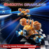 WINJOYMAX 360-Degree 2.4GHz 3 4 5 6 7 8 9 10 Remote Control Robot Crab Toy,Rechargeable With LED Lights And Music, Fast