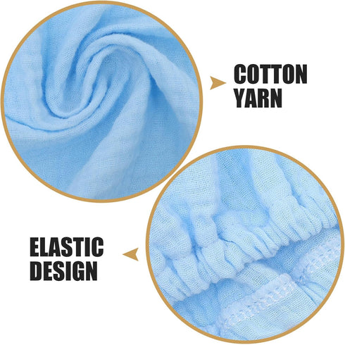 BESTonZON Removable Bedspread Changing Pad Cover Cotton Diaper Changing Pad Cover for Diaper Bench Crib Bassinet