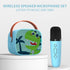 Mini Karaoke Machine for Kids, Portable Bluetooth Speaker with Wireless Microphone,Kids Music Player Toys for Girls and Boys,3,4, 5, 6, 7, 8+ Years Old, Teens Birthday (Green-Dinosaur)