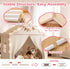 2 4 51" 39" 53" Treestone Doors Kids Play Tent with Padded Mat & Light, Large Tent for Toddler with Windows,Kids