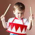 Xeehwb Set,8 Set,Educational 2 Kids Drum in Wooden Toy Drum Baby Musical Toys Drum with Adjustable Strap