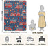 Ollabaky 30"x40" Red Fire Trucks Baby Blanket for Boys Girls Cotton Throw Blanket Swaddle Blanket for Nursery Crib