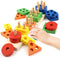 Daisiki Montessori Toys for 1 2 3 Year Old Girls Boys, Wooden Sensory