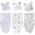 3-Pack Organic Baby Swaddle Sleep Sacks, Newborn Swaddle Sack, Ergonomic Baby Swaddles 0-3 Months