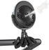 COMLIFE 2026 Upgraded Misting Baby Stroller Fan Rechargeable, Flexible Tripod Clip for Car