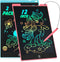 LCD Writing Tablet, 2 Pack Toddler Kids Doodle Board, Colorful 12 Inch Drawing Pad for Girls Boys Age 3-8