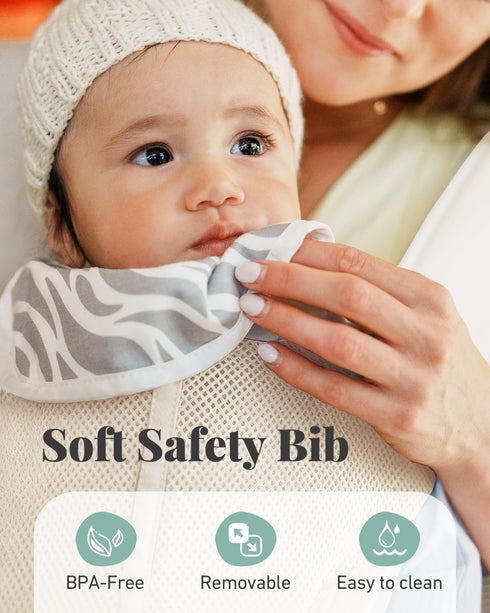 Cozy 7-50lbs MOMTORY Baby Carrier, Baby Holder Carrier Newborn to Toddler - Ergonomic, Plus Size Friendly