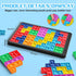 Ainiv Pop Puzzle Popper Fidget Game, Push Pop Brain Teasers Toy, Silicone Jigsaw Building Blocks Game Board