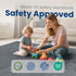 Floor,1.3" 50"50" Tummy Huloo Sleep Baby Play Mat for Thick Elasti-Foam Playpen Mat for Time,Water Repellent Soft Coral