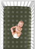 Sweet Jojo Designs Hunter Green Boy Girl Fitted Crib Sheet Baby Toddler Nursery White Bohemian Woodland Tribal