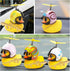 wonuu Rubber Duck Car Ornaments, Cool Yellow Duck Dashboard Decorations with Squeaky Glasses and Propeller Helmet