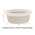 Abenkle Cute Small Woven Basket, 12"x 8" x 5", Decorative Gift Basket with Handles for Cat Dog Toys Storage