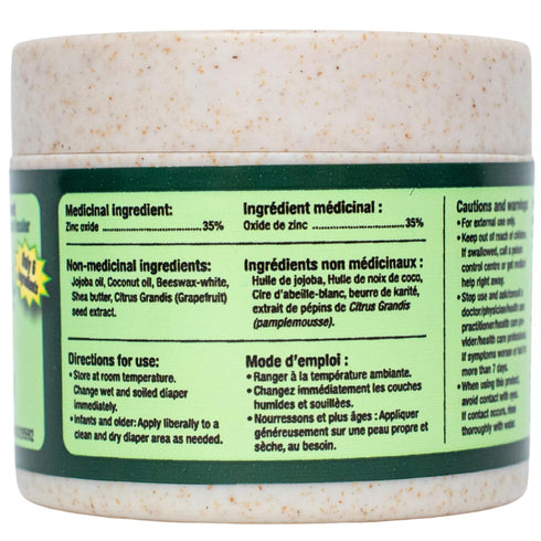 Bottoms Up Diaper Rash Ointment by Olan Wellness Thick Zinc Oxide Barrier Cream, Melts on Contact, Helps Soothe