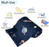 PHF Minky Baby Blanket for Boys and Girls, 30x40 Inches Neutral Double Layer with Dotted Backing, Unisex Receiving