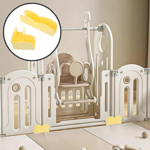 Abaodam 2Pcs Playpen Stabilizer, Replacement Anti Slip Gate Support Feet for Playpen Safety Baffle