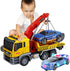 Friction Powered 15 Inch Large Tow Truck Toy with Lights & Sounds,