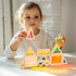 Set 32 Set WOODENFUN Wood Building Blocks for Kids, Pcs Rainbow Stacker Stacking Game Construction Toys Preschool