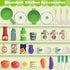 Set, Playset 57 2-4 3-5 Play Kitchen Kids Kitchen with Realistic Sound & Light, Cooking Stove, Sink, Play Food