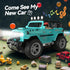 DEERC Remote Control Truck, 1:16 RC Car with Fog Mist & Music, 2.4GHz All Terrain SUV Gifts for Boys