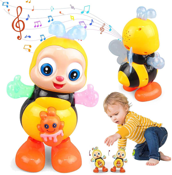 Dosurgorn Dancing Bee Toy with Music & LED Lights Juguete de Abeja Bailarina