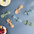Baby Spoons and Forks Feeding Set, 6 Pack Silicone First Stage Toddler Utensils