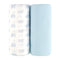 Viviland Jersey Swaddle Blanket, Ultra Soft Stretchy Receiving Blanket, Baby Boy, 40 x 30 inches, 2 Pcs