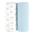 Viviland Jersey Swaddle Blanket, Ultra Soft Stretchy Receiving Blanket, Baby Boy, 40 x 30 inches, 2 Pcs