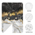 Hcpwzrf Black Marble with Gold Pretty Baby Car Seat Cover & Nursing Cover - Breathable Stretch Multi-Use Cover
