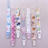 100piece 25mmRibbon Dummy Pacifier Plastic Suspender Clips for DIY Teething Toys Baby Blankets Bib Leash, White